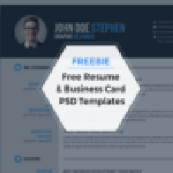 Image of FREEBIE: Free Resume and Business Card PSD Templates