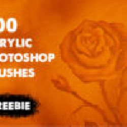 Image of Instant Download 600 Acrylic Photoshop Brushes for FREE