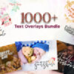 Image of 1000+ Text Overlays Bundle For Every Occasion In Your Life / DealClub Special