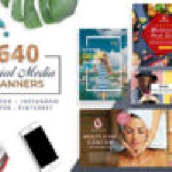 640 Social Media Banner Templates For Facebook, Instagram, Twitter & Pinterest