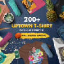 Image of Uptown T-Shirt Design Bundle Of 200+ Styles In 9 Variants / DealClub