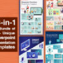 13-in-1 Big Bundle of 900+ Unique Powerpoint Presentation Templates