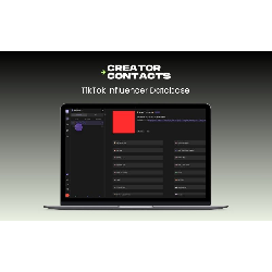 Image of Creator Contacts – TikTok Influencer Database / Lifetime Access