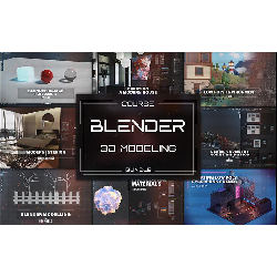 Image of Blender 3D Modeling Course Bundle / Lifetime Access