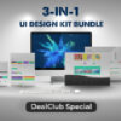 Image of The 3 in 1 UI Design Kit Bundle With High Quality Elements / DealClub