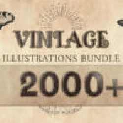 Image of 2000+ Vintage Illustrations Bundle