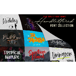 Image of The Hand-Lettered Fonts Collection