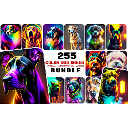 Image of 255 Color Dog Breed Images Bundle