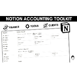 NotionBooks- Editable Accounting Toolkit