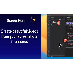 ScreenRun – Create Videos From Screenshots & Screen Recordings